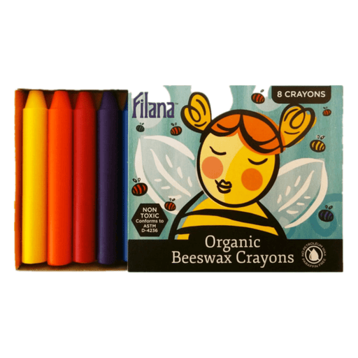 Art-Craft Filana Organic Beeswax Crayons, 8 Standard Sticks with brown/black FIL004