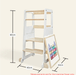 Plywood Learning Towers myduckling LOLA Adjustable Learning Tower 2 in 1 –White + Natural 9361505000386