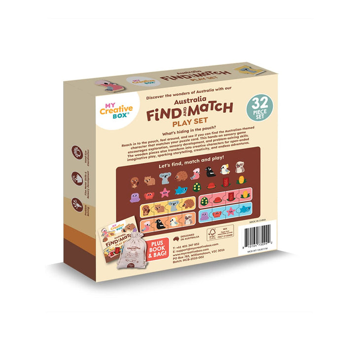 Art-Craft My Creative Box Aussie Animals Find and Match Playset 810164730992