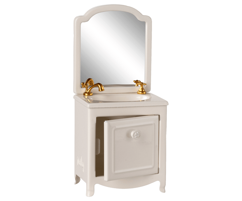 Doll House Furniture Maileg Sink dresser, Mouse - Off white