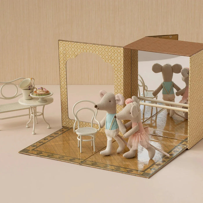 Doll Toys Maileg Ballet Mice Dance Studio Little Sister and Brother