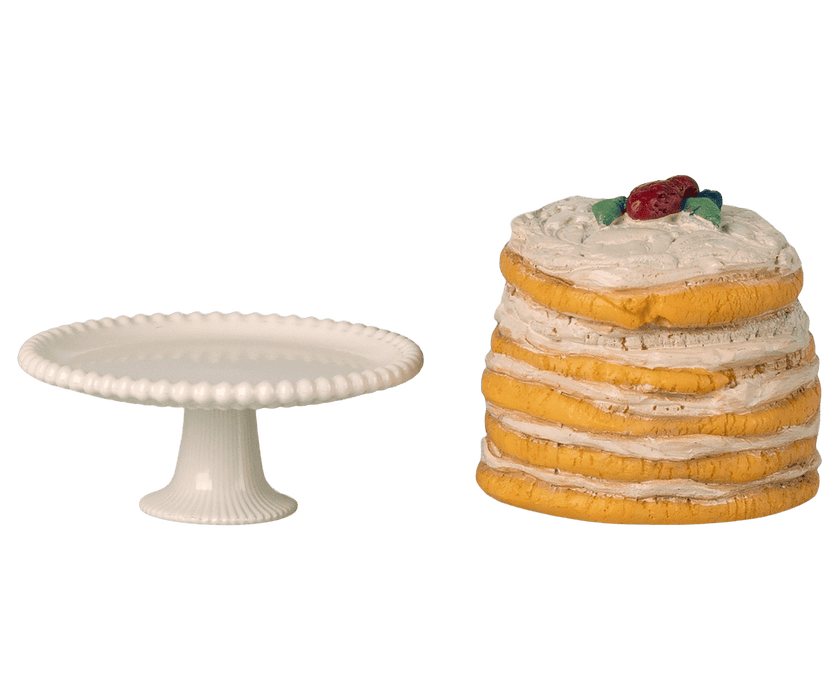 Doll Toys Maileg Party Cake and Cake Stand Mouse