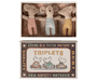 Doll Toys Maileg Triplets Baby Mice in Matchbox Checker