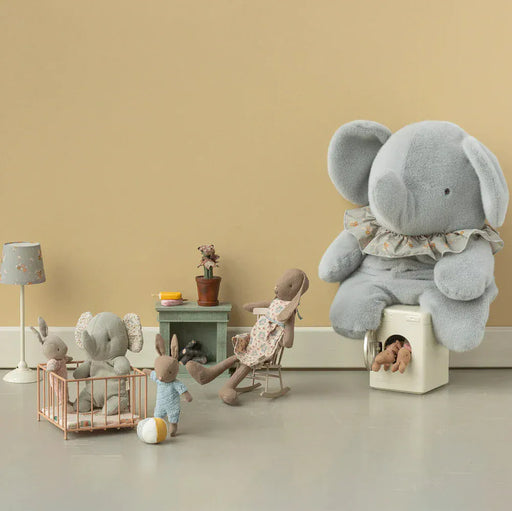 Maileg Playpen Micro Dark Powder - Danish Doll House Furniture - Toypark