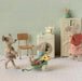 Doll Toys Maileg Little Sister Mouse with Bag
