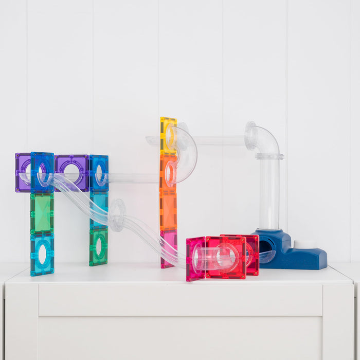 Magnetic Tiles Connetix Tiles Ball Run Launcher Pack 47 pc