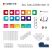 Magnetic Tiles Connetix Tiles Ball Run Launcher Pack 47 pc