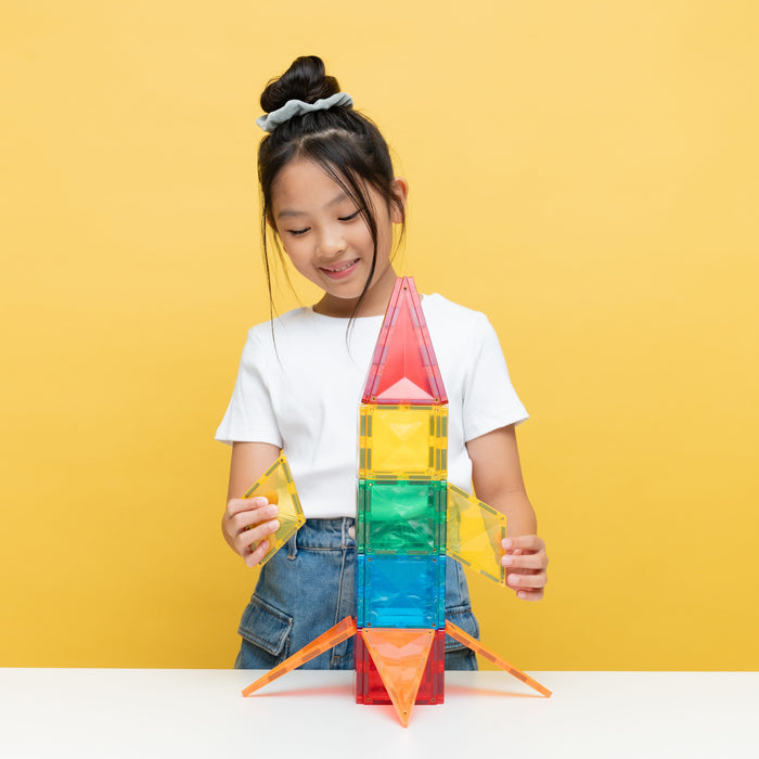 Magnetic Tiles Connetix Tiles Light Rocket Pack 30 pc
