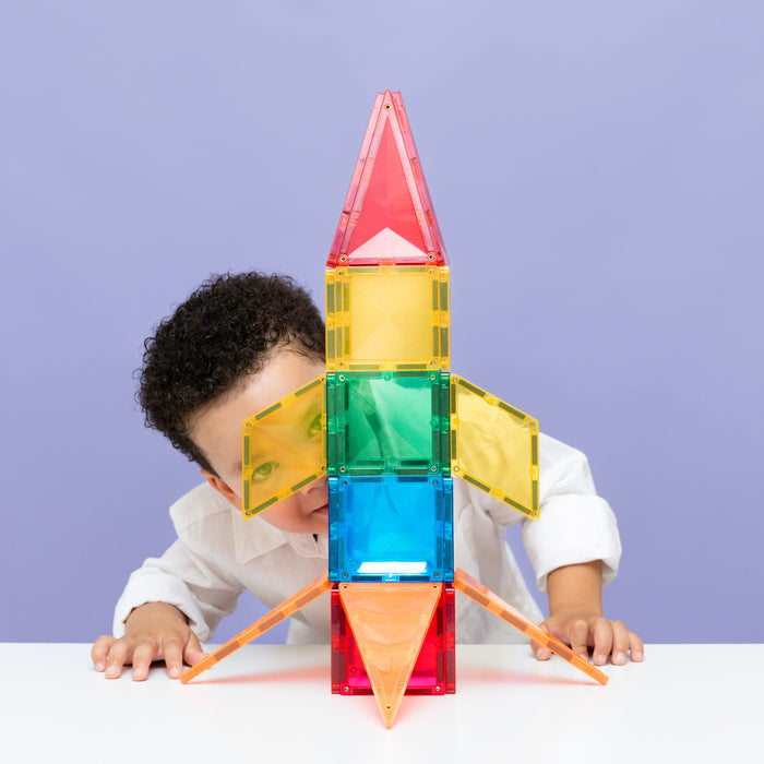 Magnetic Tiles Connetix Tiles Light Rocket Pack 30 pc