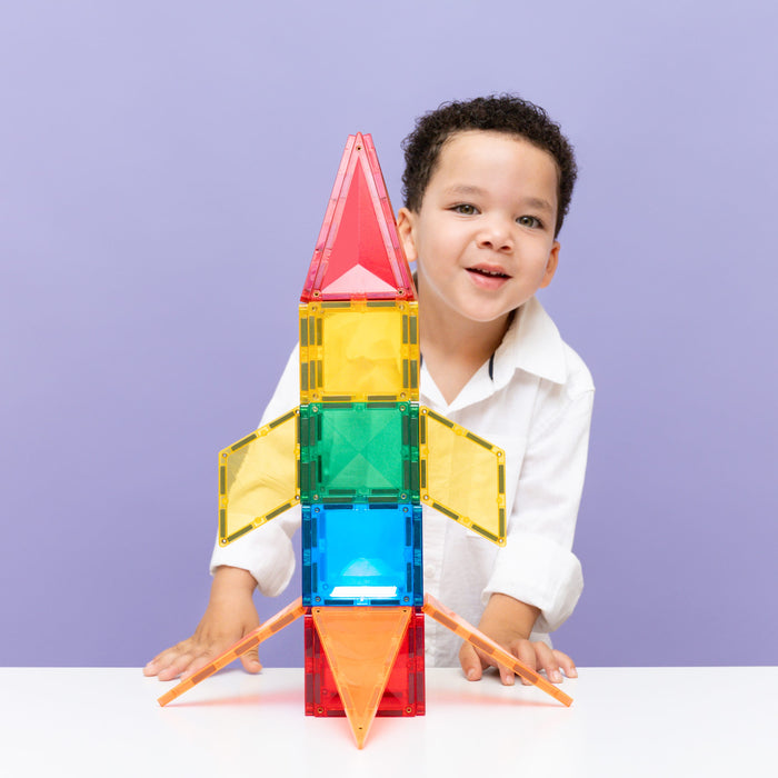 Magnetic Tiles Connetix Tiles Light Rocket Pack 30 pc