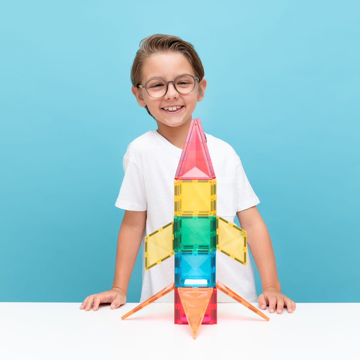 Magnetic Tiles Connetix Tiles Light Rocket Pack 30 pc