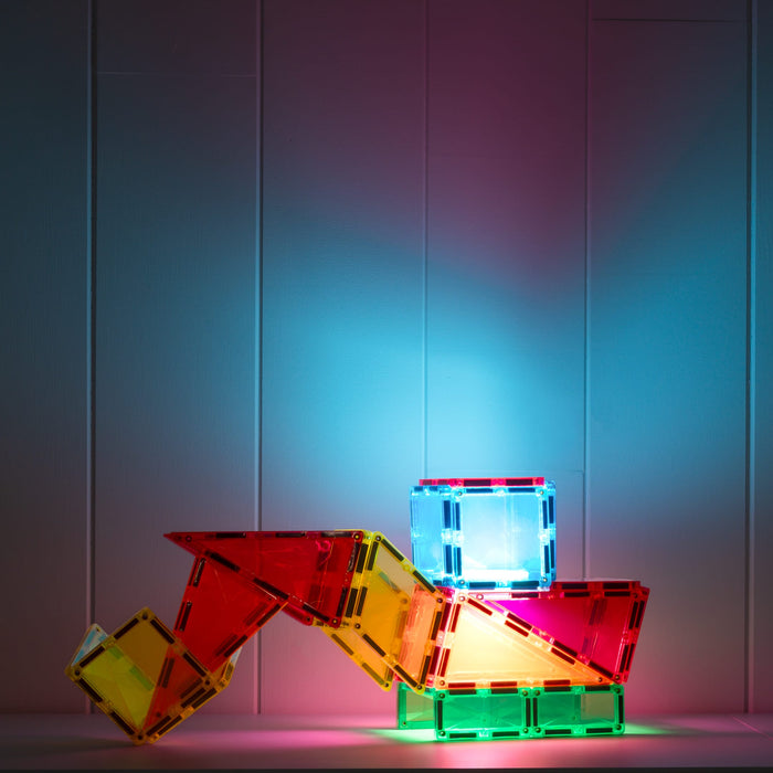 Magnetic Tiles Connetix Tiles Light Rocket Pack 30 pc