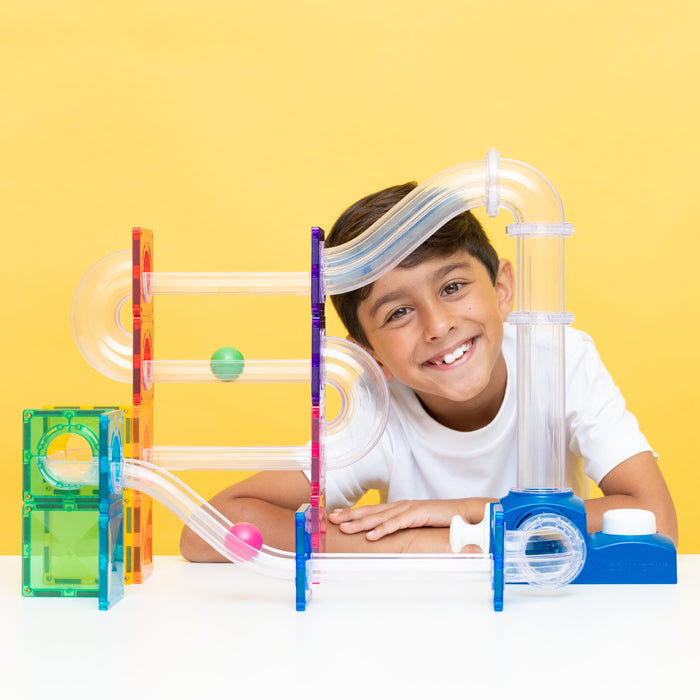 Magnetic Tiles Connetix Tiles Ball Run Launcher Pack 47 pc