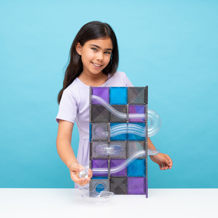 Magnetic Tiles Connetix Tiles Ball Run Galaxy Pack 61 pc