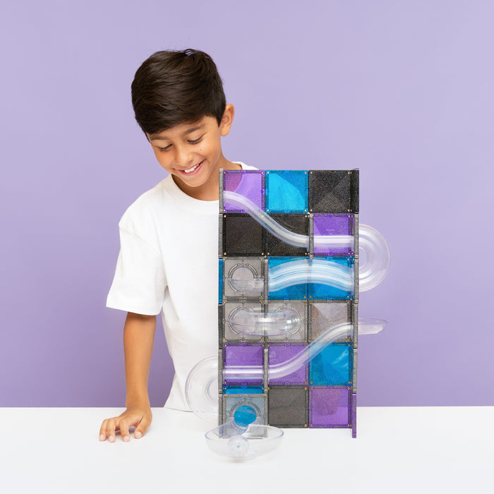 Magnetic Tiles Connetix Tiles Ball Run Galaxy Pack 61 pc