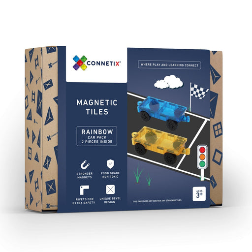 Connetix 2 Piece Car Pack - Magnetic Tiles - Toypark