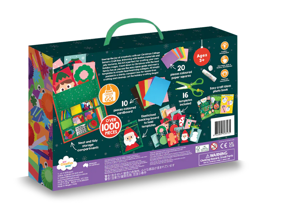 Art-Craft My Creative Box Christmas Collage Sensory Activity Box
