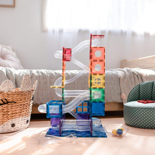 Connetix 92 Piece Ball Run Pack - Australian Magnetic Tiles - Toypark