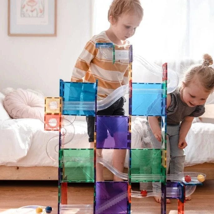 pmax-connetix Connetix Tiles 92 Piece Rainbow Ball Run Pack