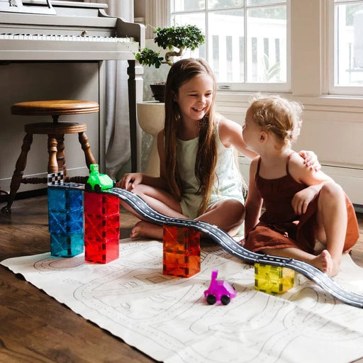 Magna-Tiles Downhill Duo - 40 Piece Set - Magnetic Tiles - Toypark