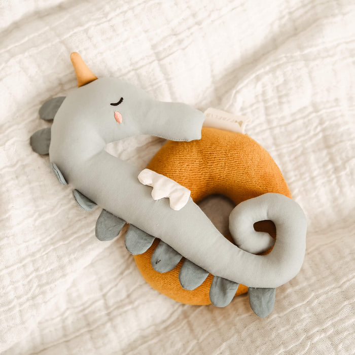 Activity Toys Fabelab Rattle - Seahorse, Slate, 21 cm
