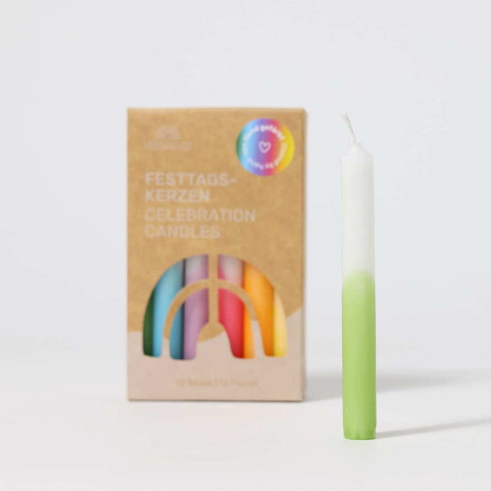 Party Supply Grimm's Candles Dip Dye Rainbow