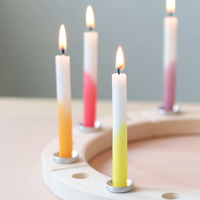 Party Supply Grimm's Candles Dip Dye Rainbow