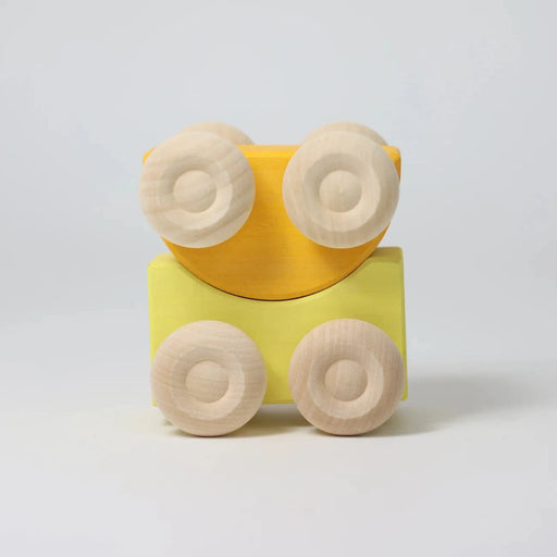 Grimm's Stacking Cars - Yellow - Toypark