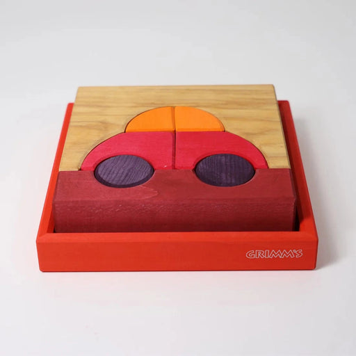 Grimm's Building Set Red - Open Ended Toys - Toypark