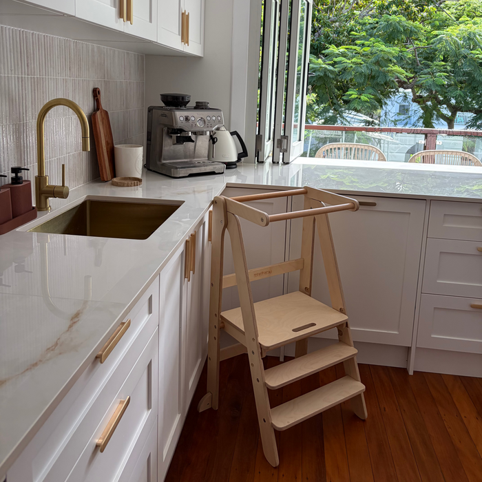 Plywood Learning Towers Toypark Folding Learning Tower - Natural