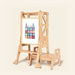 Wooden Learning Towers myduckling Deluxe Solid Wood Adjustable Learning Tower - Flag with Rectangle Handle 9361505000461