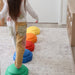 Stacking Toy Kids Stepping Stone Set of 6 (Rainbow)