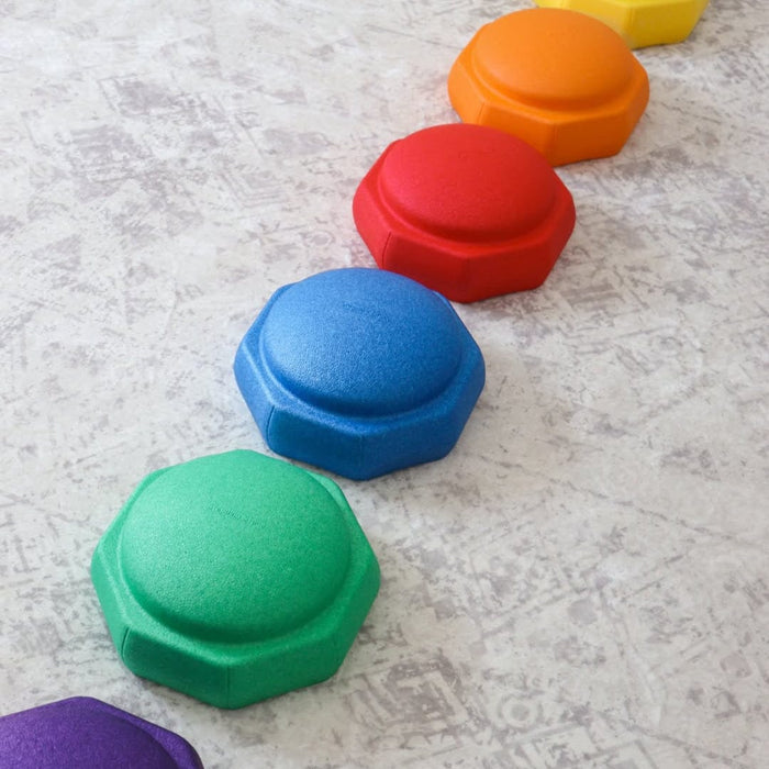 Stacking Toy Kids Stepping Stone Set of 6 (Rainbow)