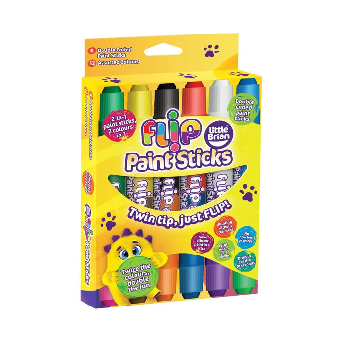 Art-Craft Little Brian Flip Paint Sticks 6 pk