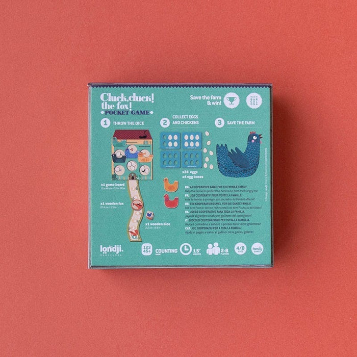 Activity Toys Londji Cluck, Cluck The Fox Pocket Game 8436580427401