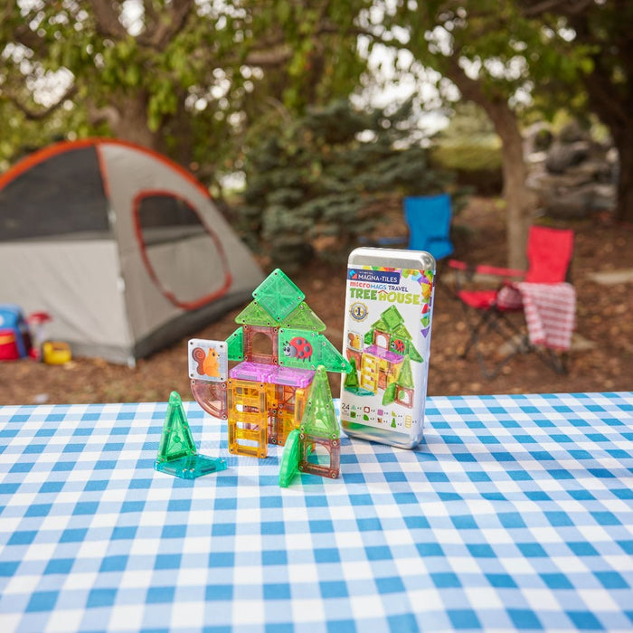 Magnetic Tiles MAGNA-TILES - microMAGS - Tree House 24-Piece Travel Set