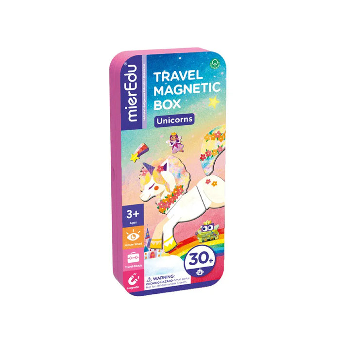 Puzzles mierEdu Travel Magnetic Box - Unicorns