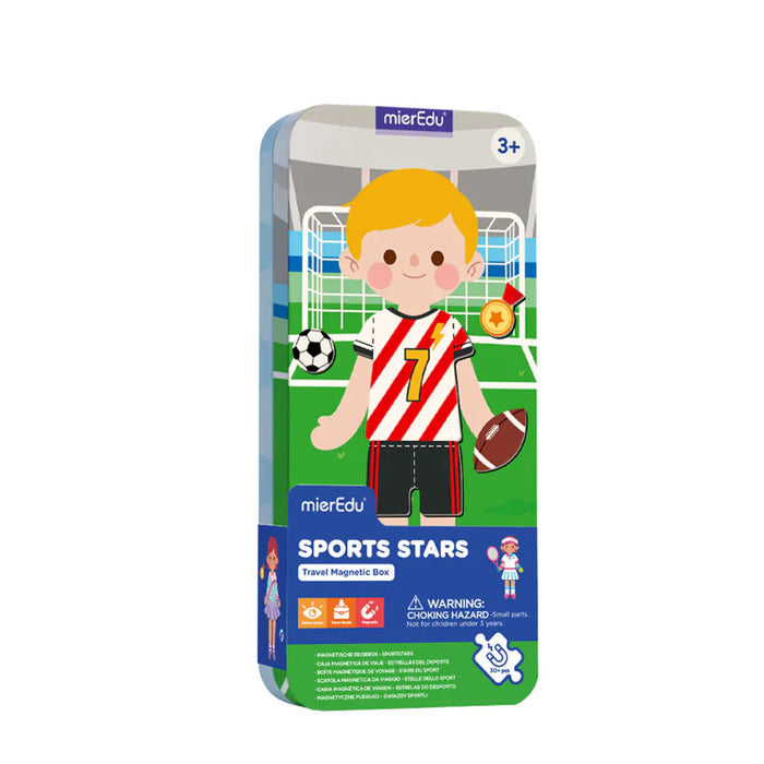 Puzzles mierEdu Travel Magnetic Box - Sports Stars