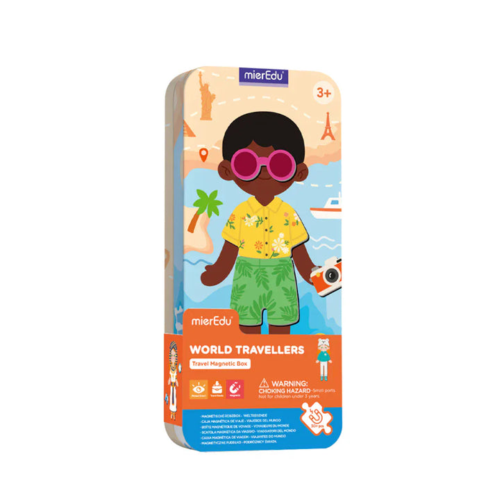 Puzzles mierEdu Travel Magnetic Box - World Travellers