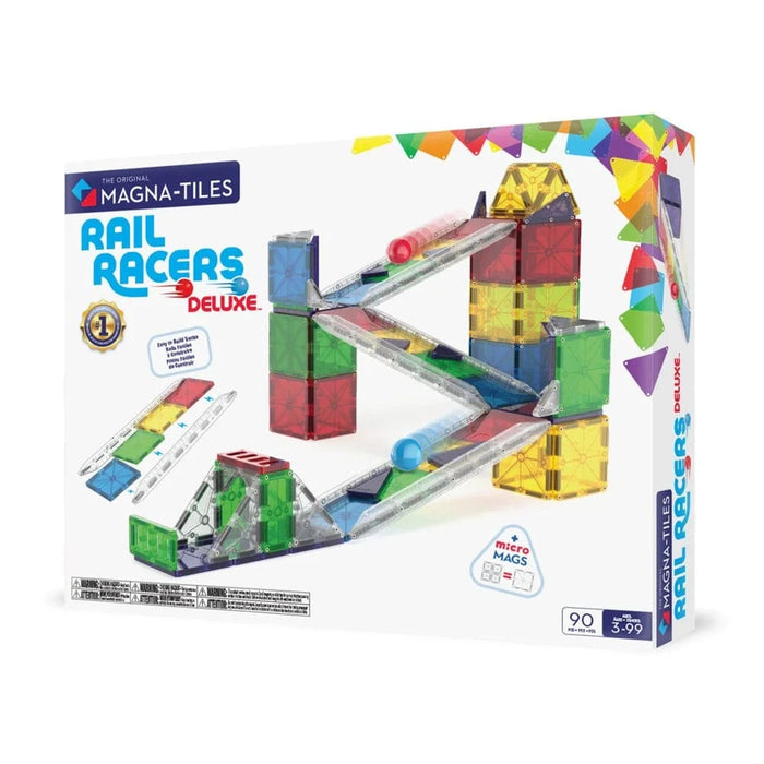Magnetic Tiles MAGNA-TILES - Rail Racers Deluxe - 90  Piece