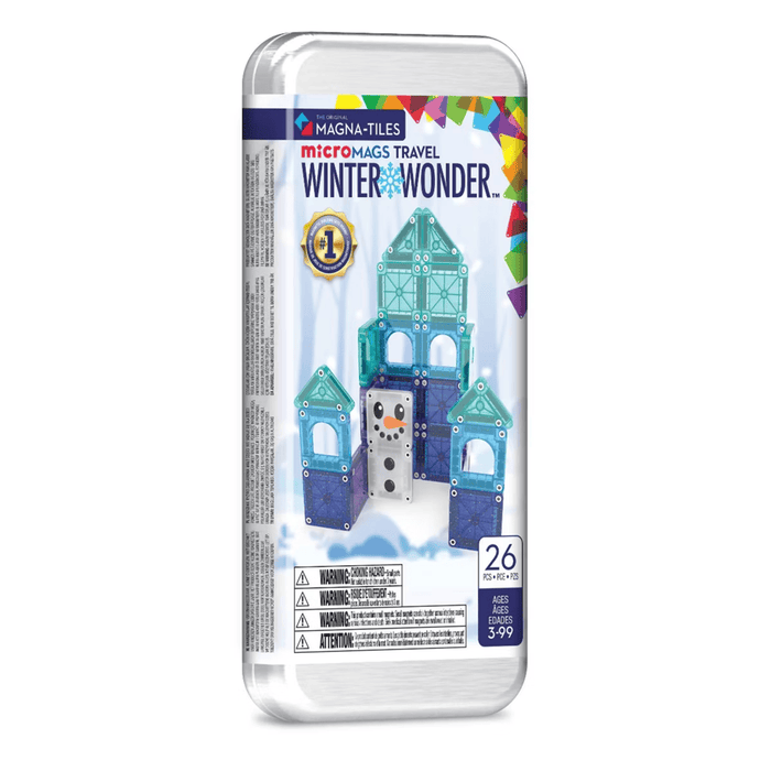 Magnetic Tiles MAGNA‑TILES - microMAGS Winter Wonder Travel Set - 26 Piece 850025176644