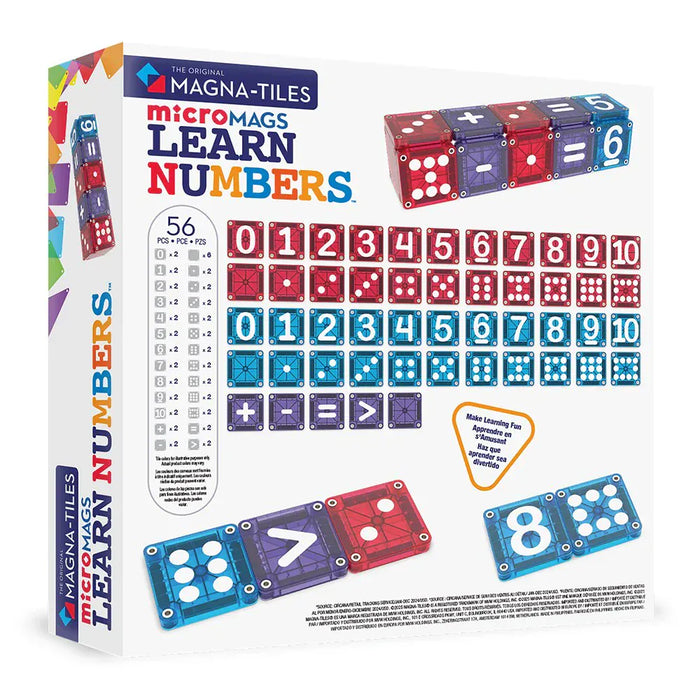 Magna-Tiles MicroMAGS - Learn Numbers - Magnetic Tiles - Toypark