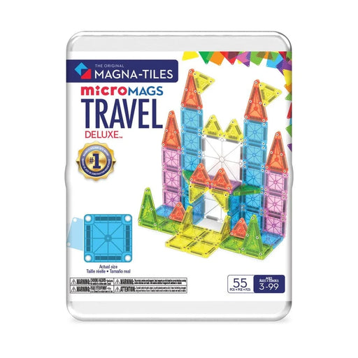 Magna-Tiles microMAGS Travel Set Deluxe - 55 Piece - Magnetic Tiles - Toypark