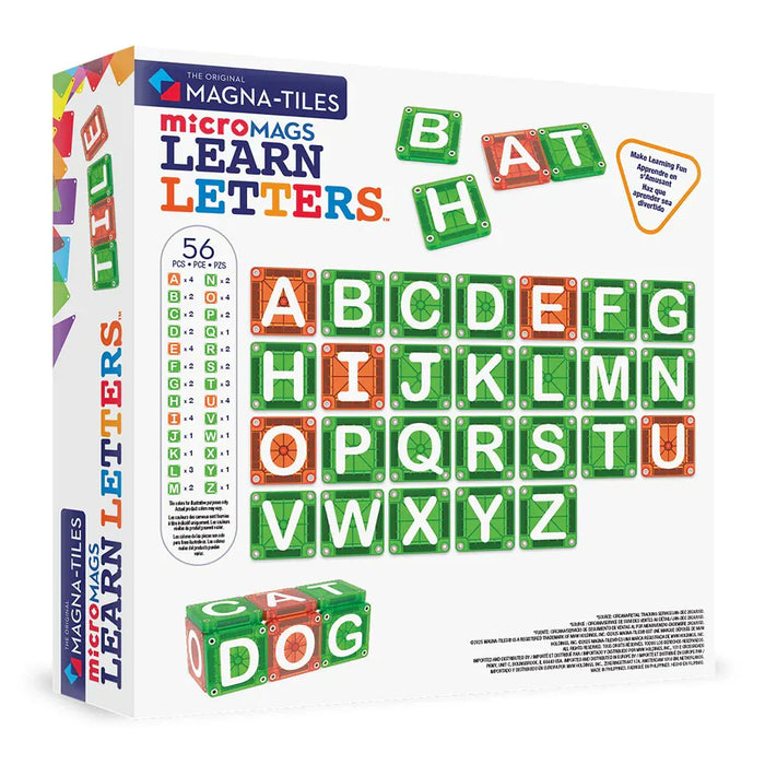 Magna-Tiles MicroMAGS - Learn Letters - Magnetic Tiles - Toypark