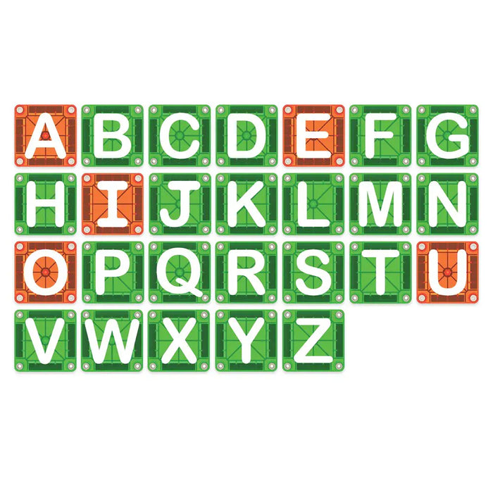 Magna-Tiles MicroMAGS - Learn Letters - Learn Letters - Toypark