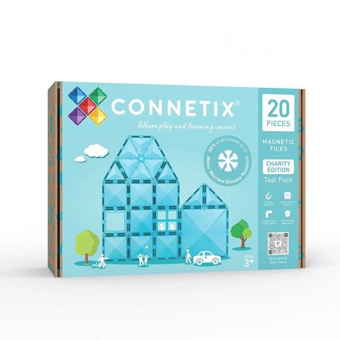 Magnetic Tiles Connetix Tiles Charity Pack Teal 20 pc 00850036293989