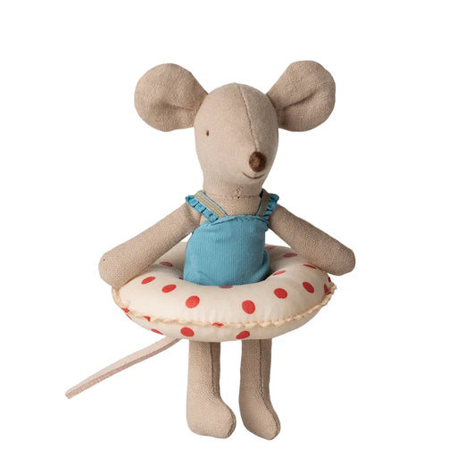 Doll Toys Maileg Beach Mouse with Float Little Sister Red Dots
