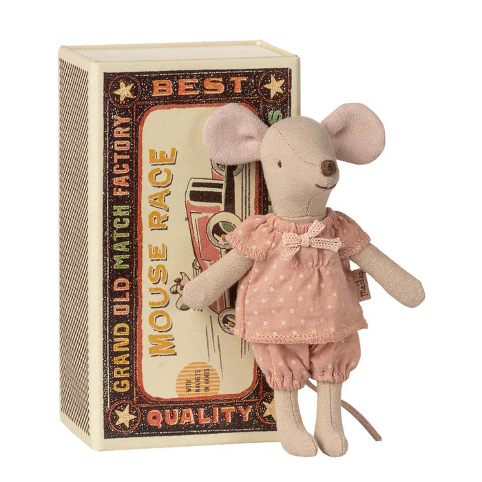 Doll Toys Maileg Big Sister Mouse in Matchbox