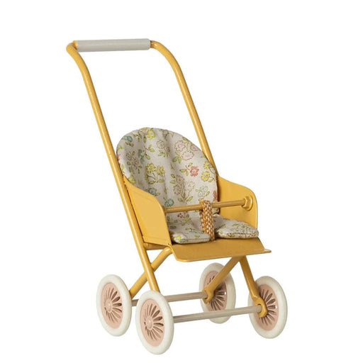 Maileg Stroller Micro Yellow - Yellow - Toypark
