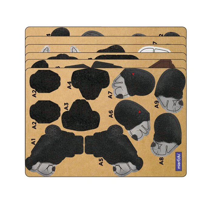 Puzzles mierEdu Build 'n' Sound 3D Puzzle - Silverback Gorilla